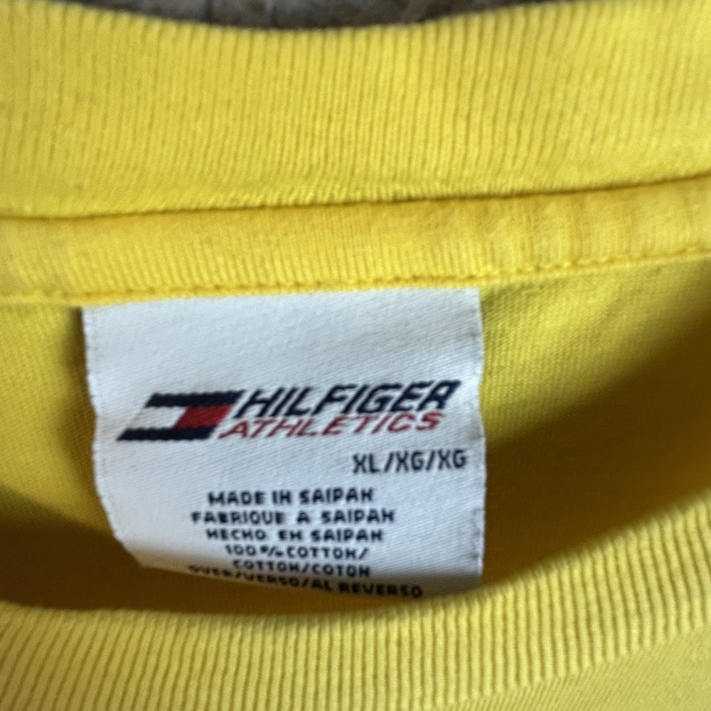 VTG Tommy Hilfiger Athletics Tank Top Mens Xl Sleeveless Muscle 90s Work Paint - Picture 3 of 5